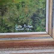 Peinture à l huile bord de mer Breton fait sur toile