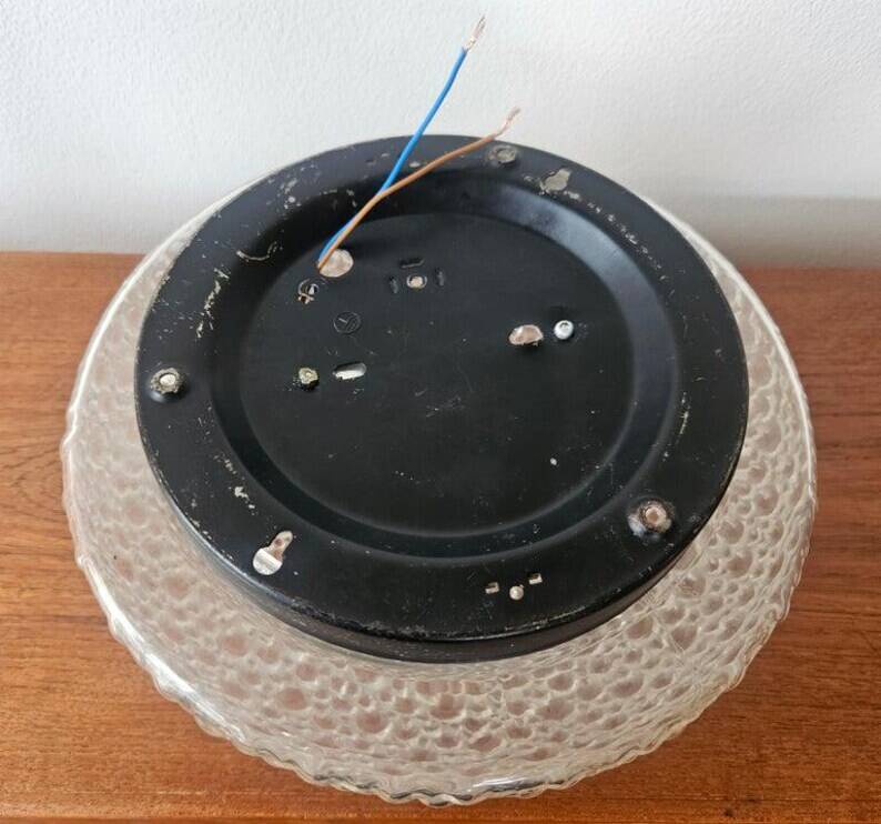 Rare Midcentury Bubble Flush Mount Limburg, Germany, 1970s