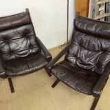 Set of 4 "Siesta" armchairs and ottoman by Ingmar Relling
