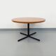 Large round coffee table in vintage Scandinavian style, modular into a table.