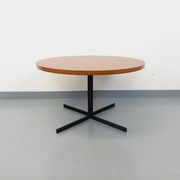 Grande table basse ronde style scandinave vintage modulable en table