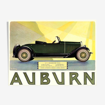 Publicité  'Auburn  Roadster'