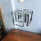 Lampe Cube Métal Chromé Vintage 70s - Style Sciolari / Rega
