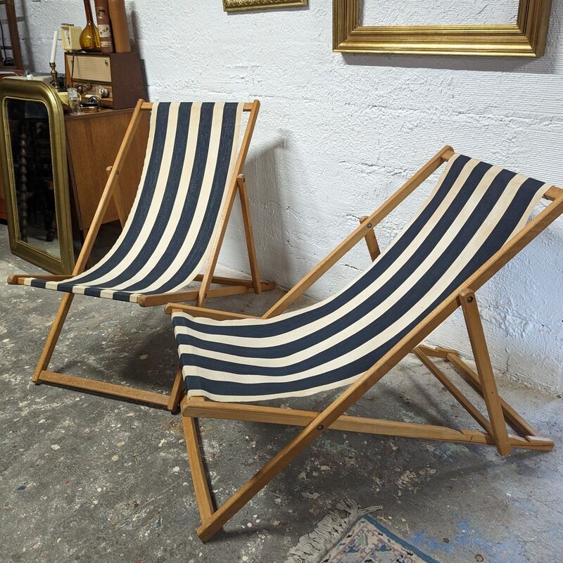 Pair of striped vintage Chileans