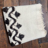 Tapis couverture vintage tribal en laine