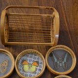 Set of butterfly coasters