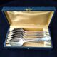 Box of 6 teaspoons in silver-plated Louis XV style