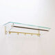 Minimalist wall coat rack, 1960s