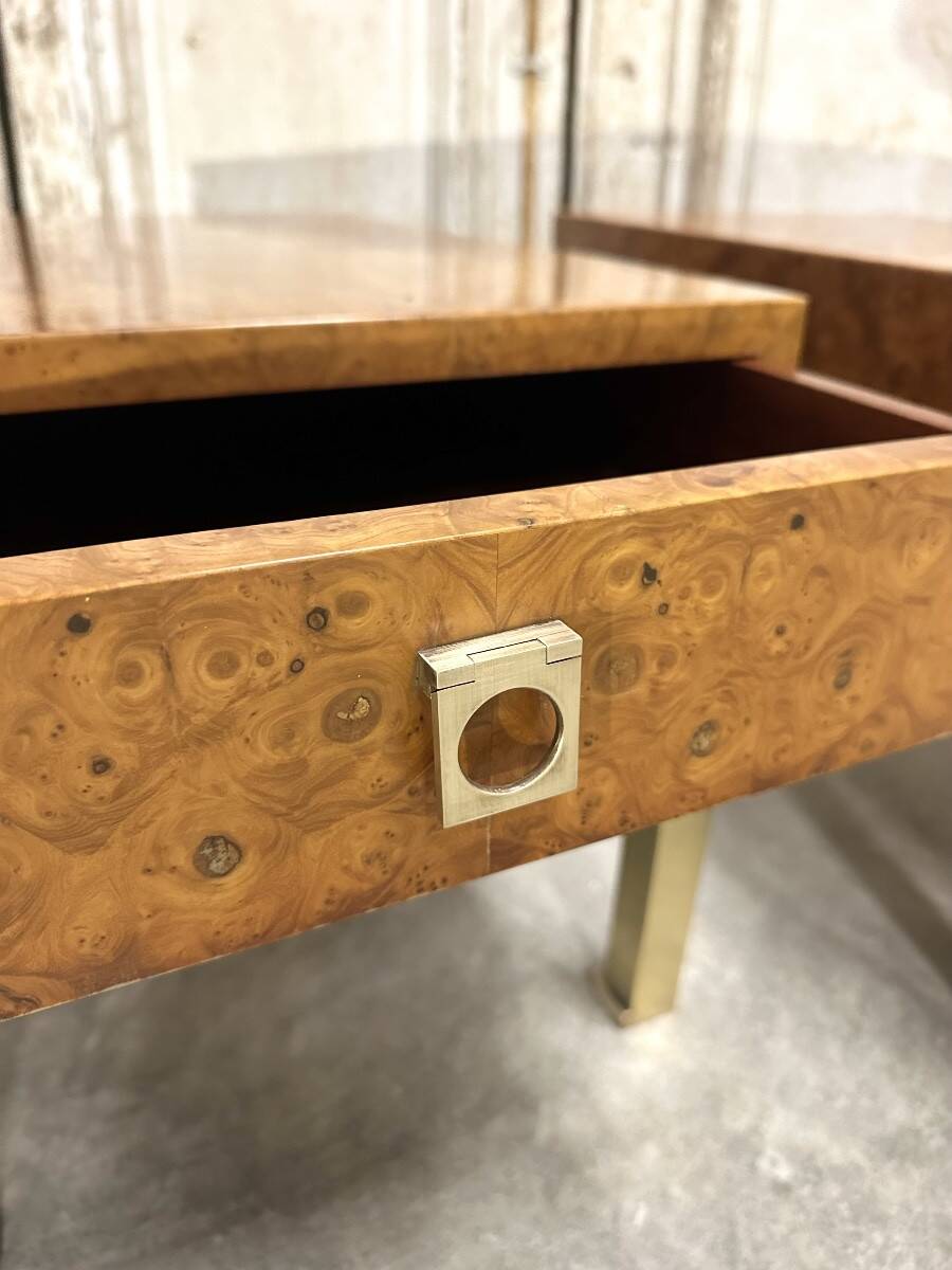 Pair of bedside tables forming end tables by Guy Lefèvre for Maison Jansen circa 1970