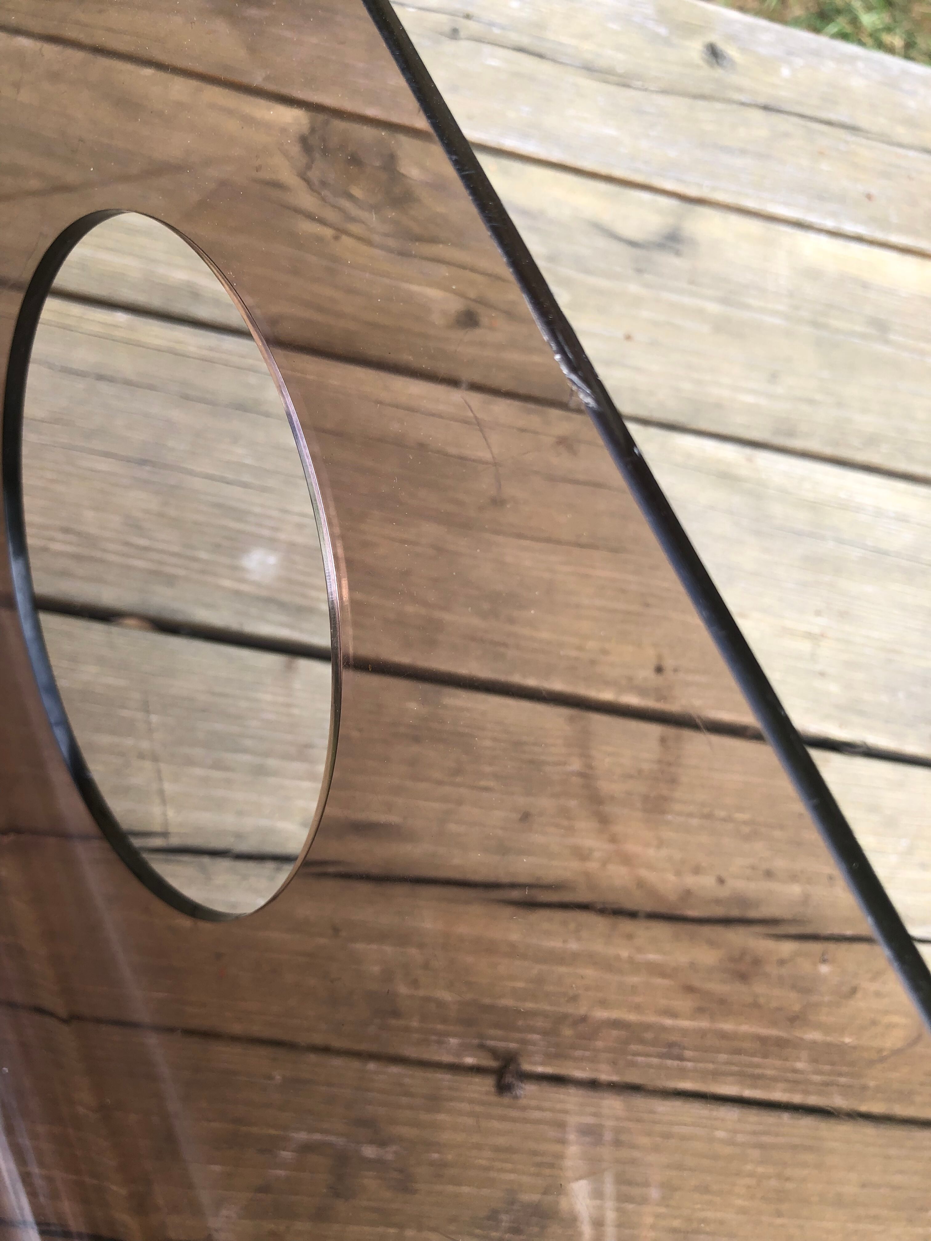 Vinyl doors/ magazines plexiglass form W