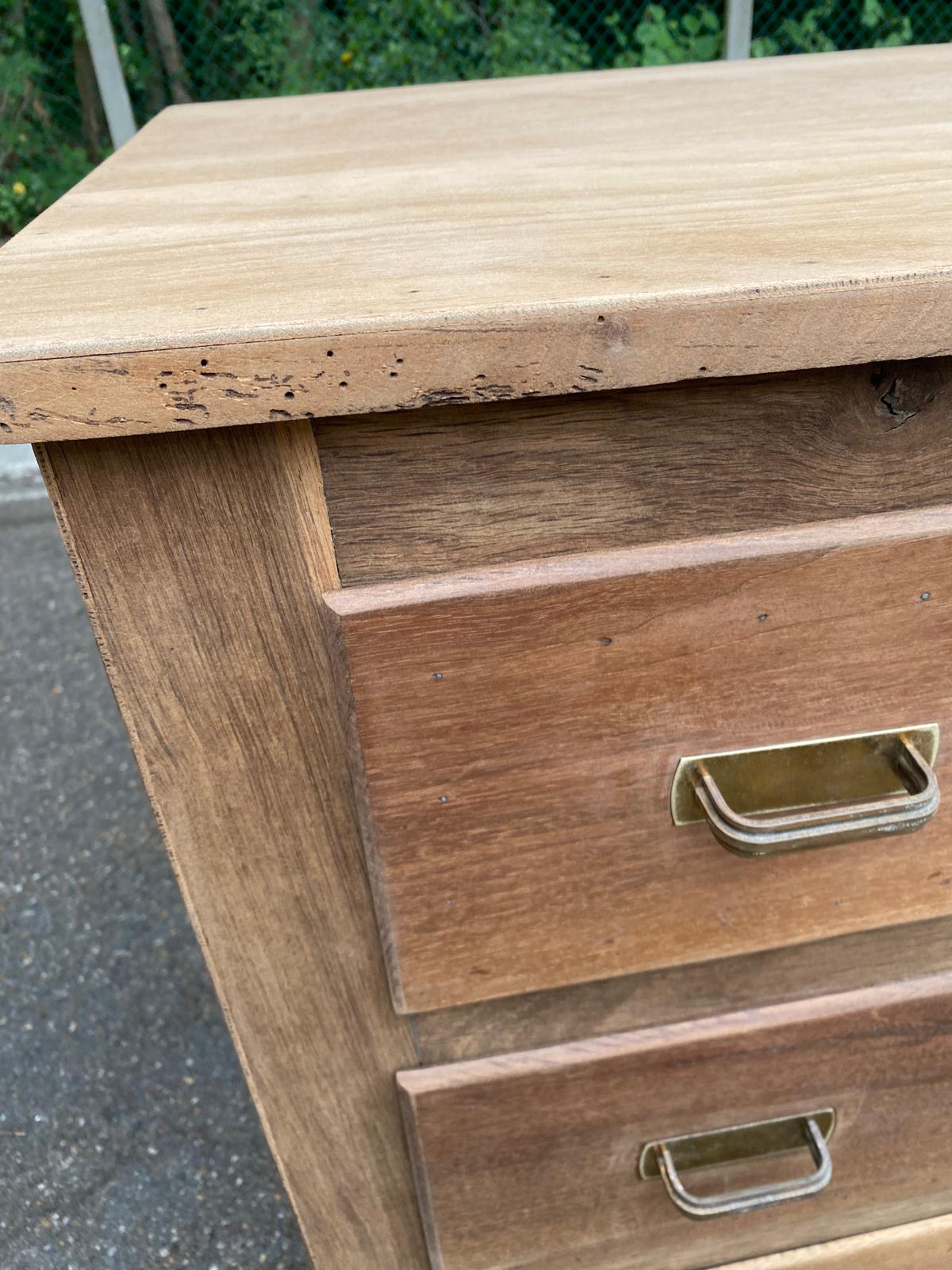 Renovated teak and veneer commode from the 1950s.