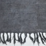 Vintage Gray Tones Kilim Rug, Handmade Mid Century Modern Carpet, 156x231Cm