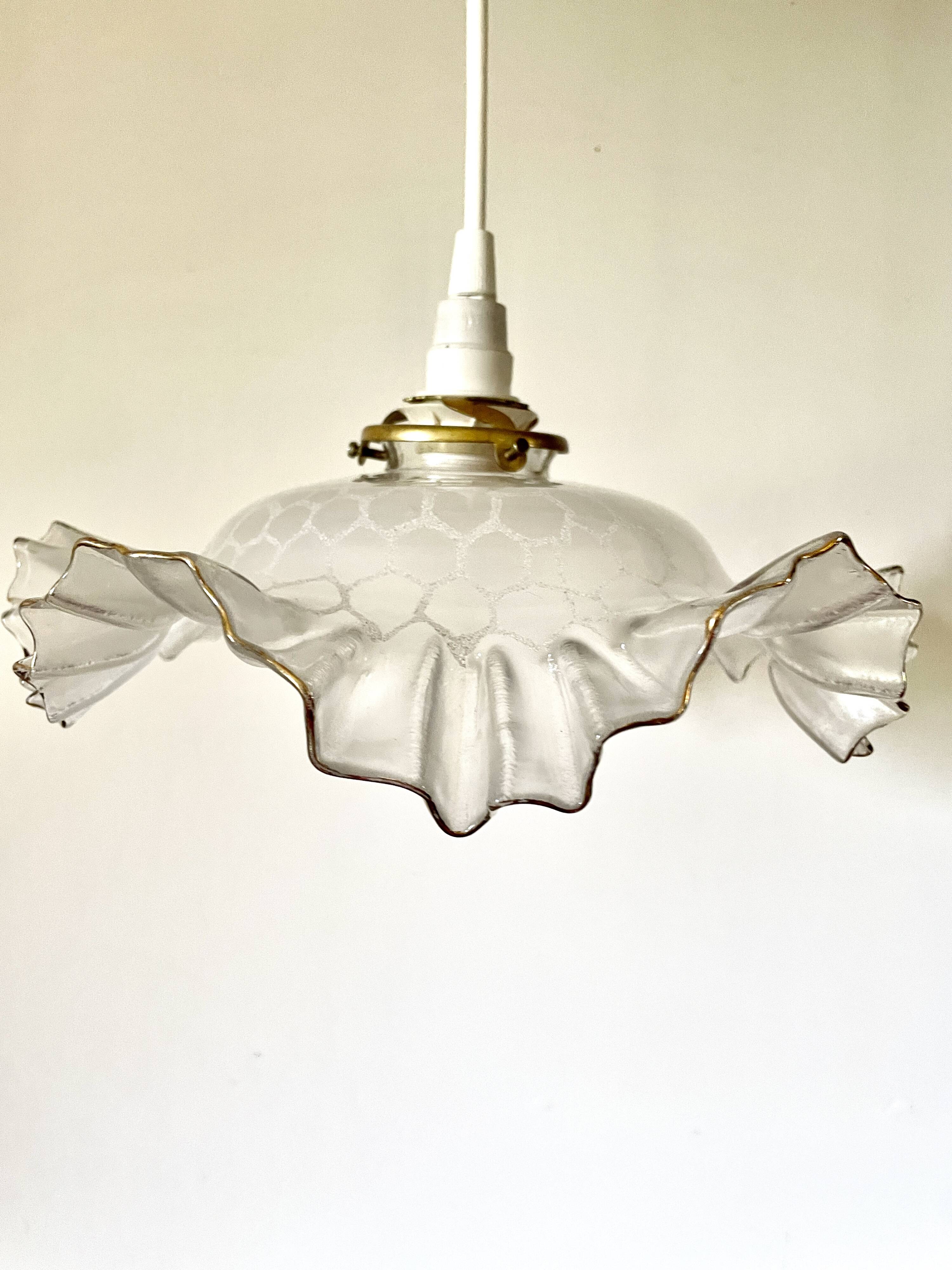 Granite glass draped suspension