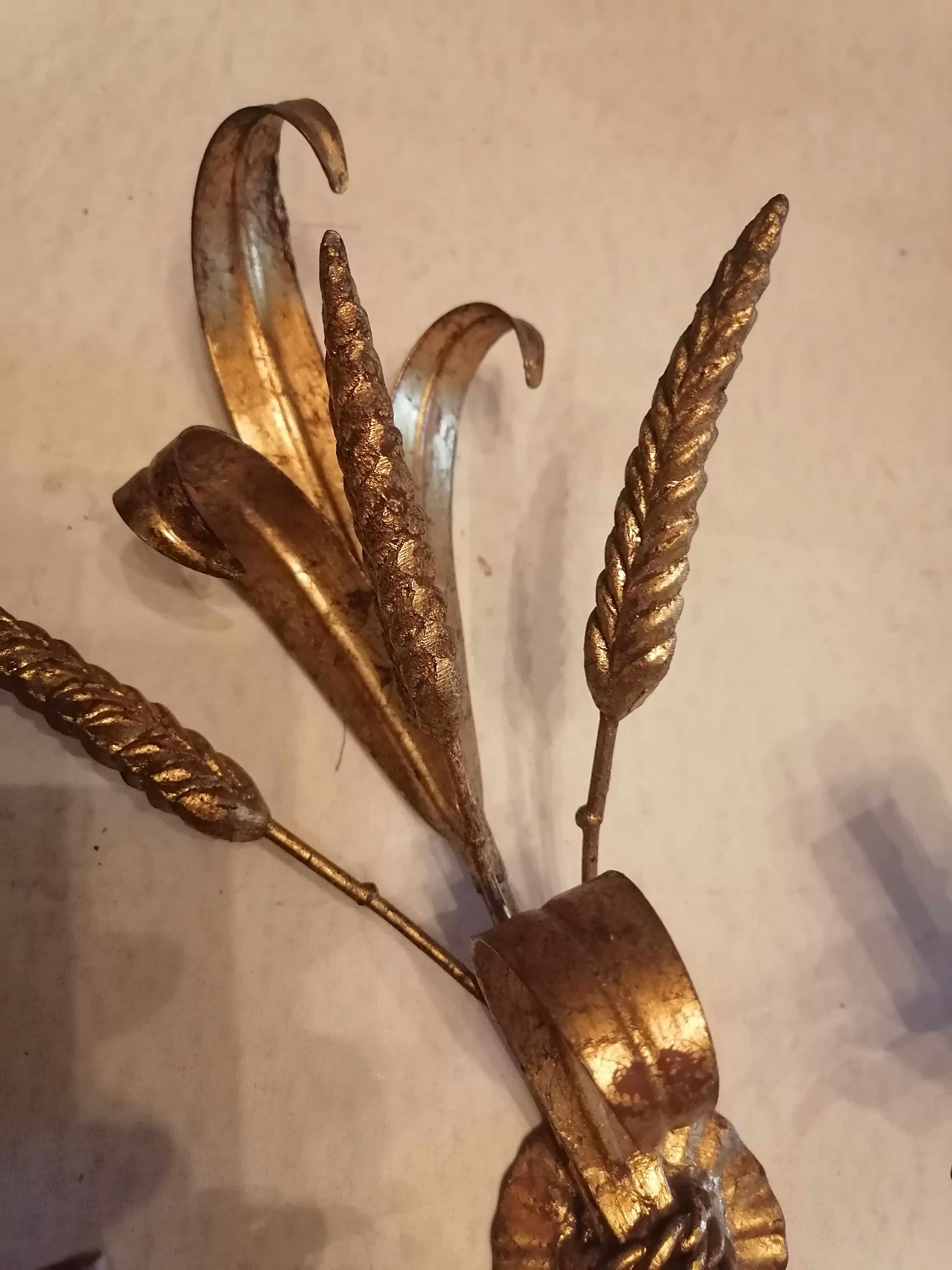 Wall lamp vintage epis de ble hollywood regency 1950 60