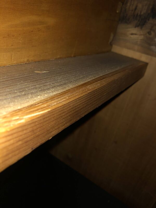 Buffet double corps en chêne 1920 style Henri II