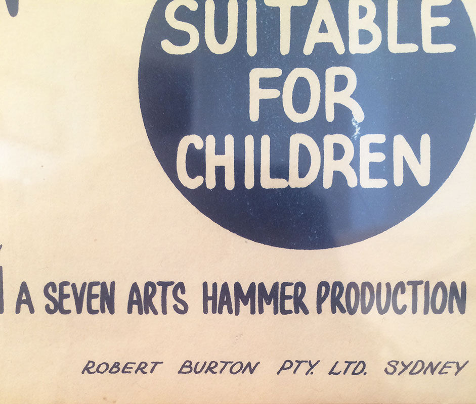 Original Australian poster One million years BC, 1966