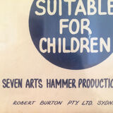 Original Australian poster One million years BC, 1966