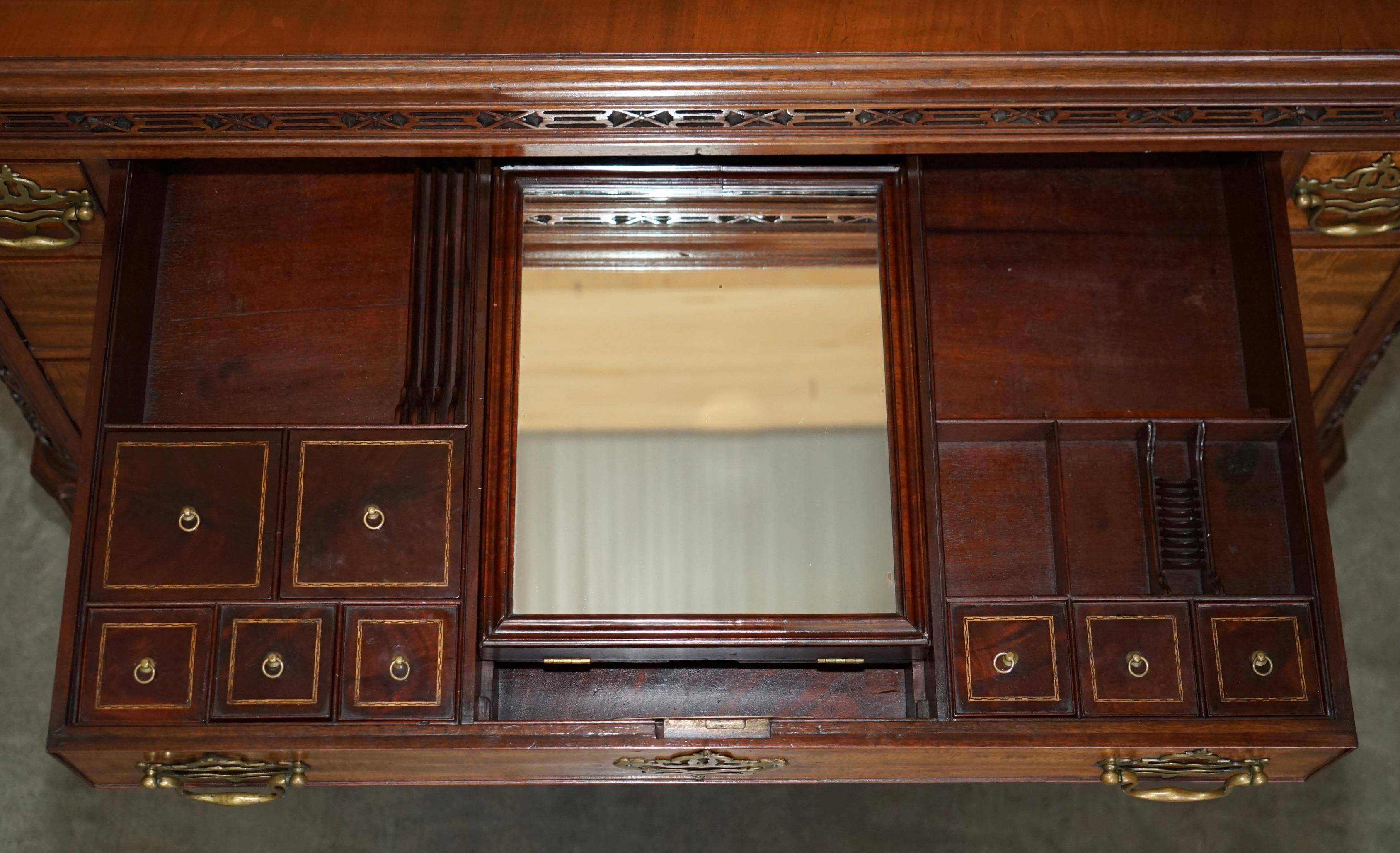George III commode circa 1770 in walnut by Thomas Chippendale.