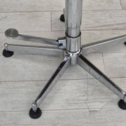 1970s, Scandinavian swivel chair, original condition, artificial leather, chrome steel.