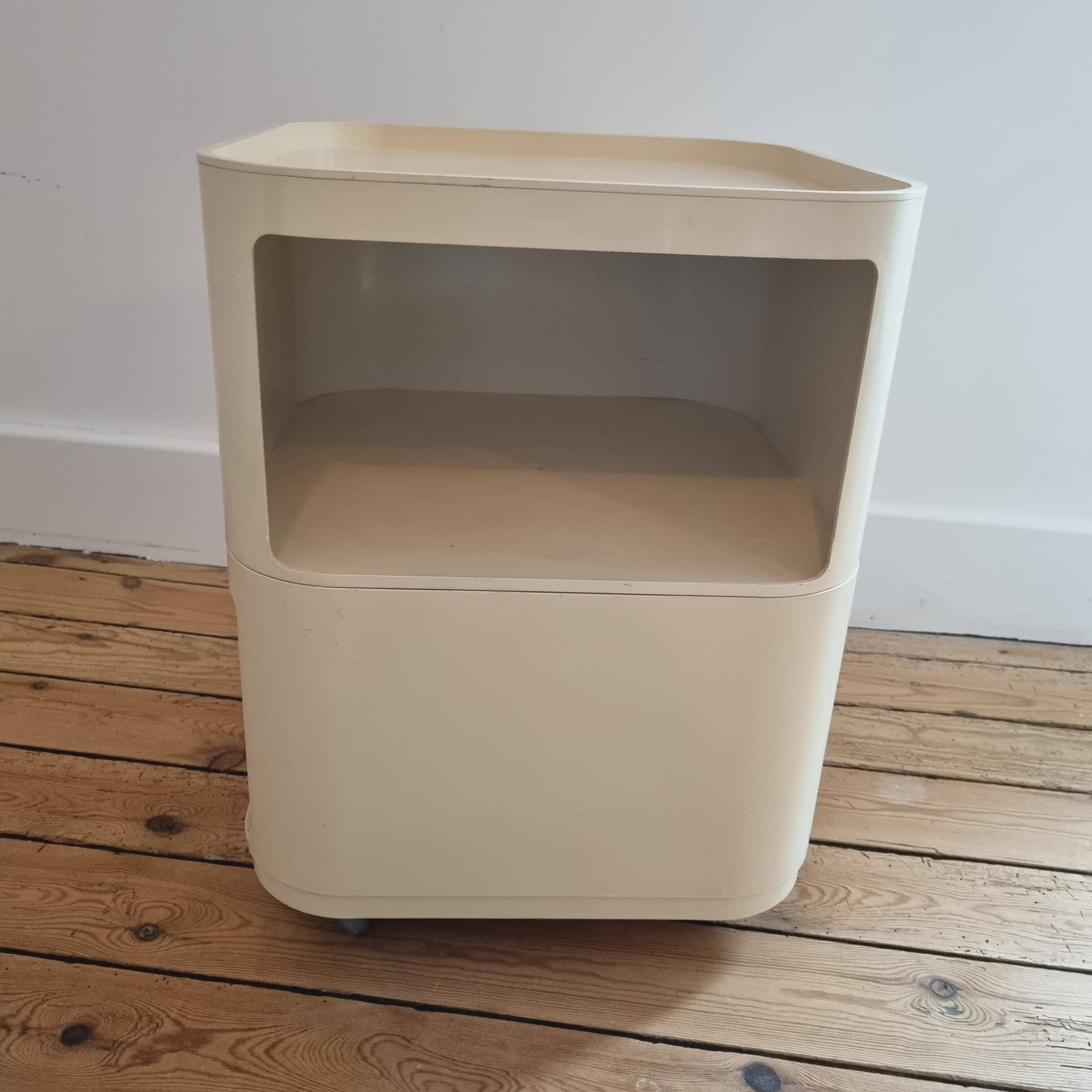 Vintage Square Nightstand by Anna Castelli for Kartell, 1960s