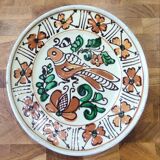 Ceramic plate Mathé Dénes pottery Korond