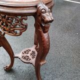 Old side table harness marble top