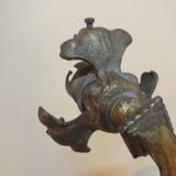 Grande applique ancienne en bronze