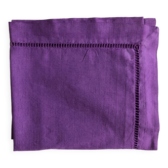 Antique Linen and Cotton Pillowcase Iris