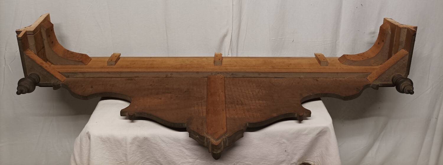 Solid wood carved pediment