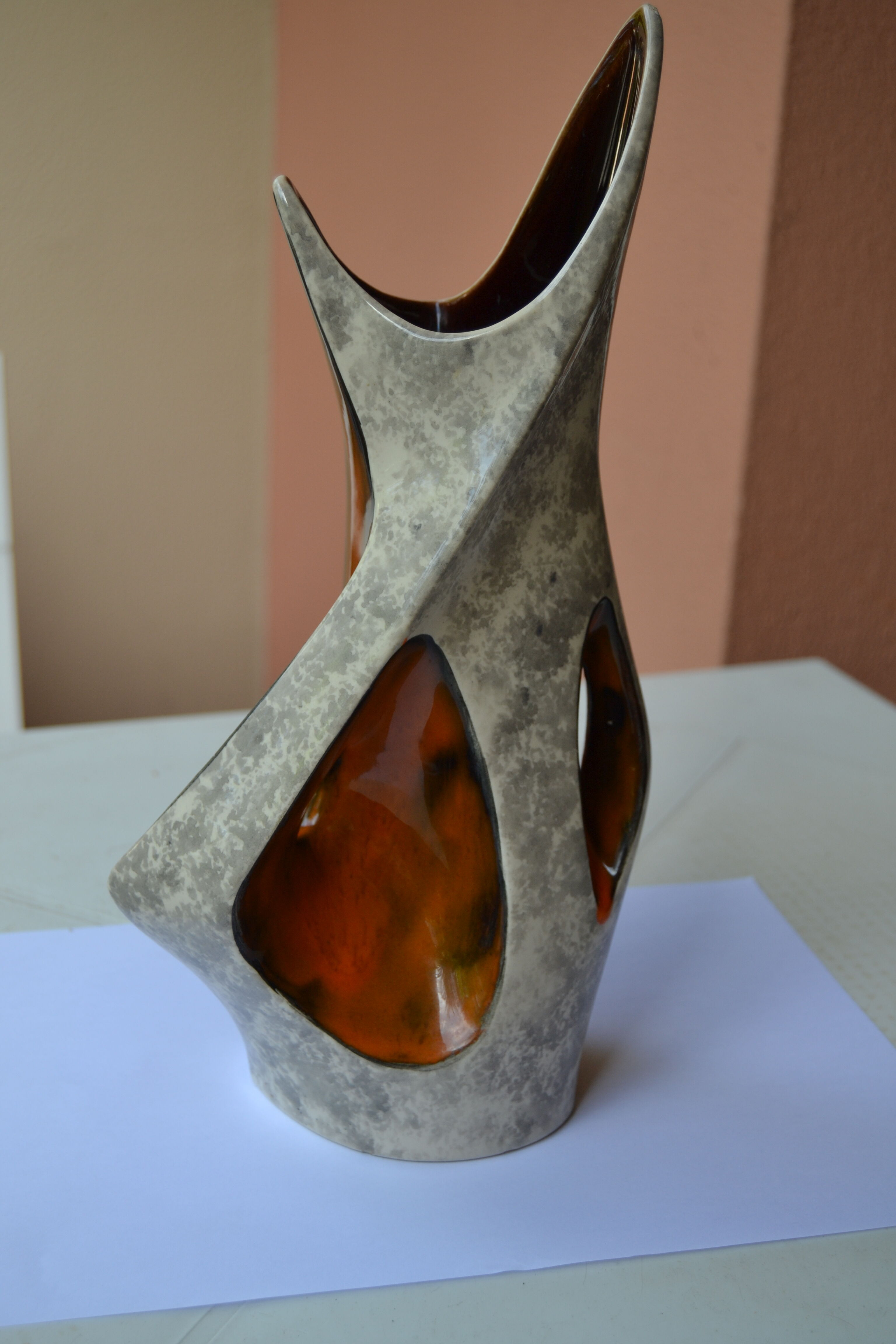 Vallauris Vase signed Tess year 60