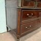 Commode style Lois XVI in mahogany Top of veined gray marble XIX century