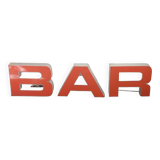 Old Large Sign "Bar" 70s