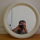 round white plastic mirror 1970s 1970 United Kingdom D:44cm