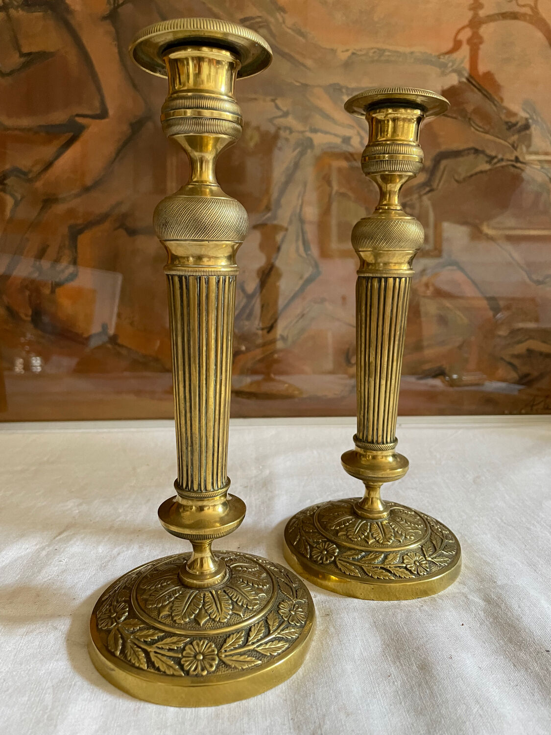 Golden candlesticks