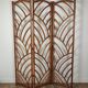 Bamboo and rattan screen
