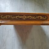 Old wood top, golden and wicker flower work