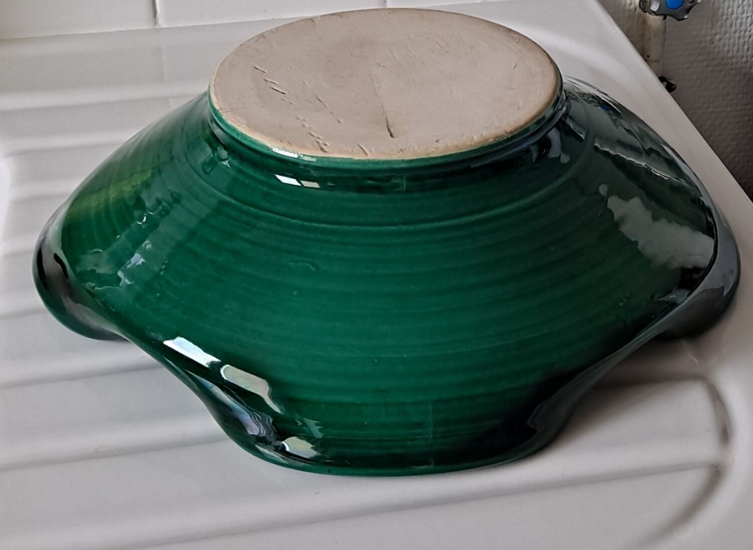 Green ceramic cup 50s