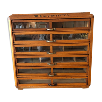 Meuble de métier de mercerie début XX ème siècle