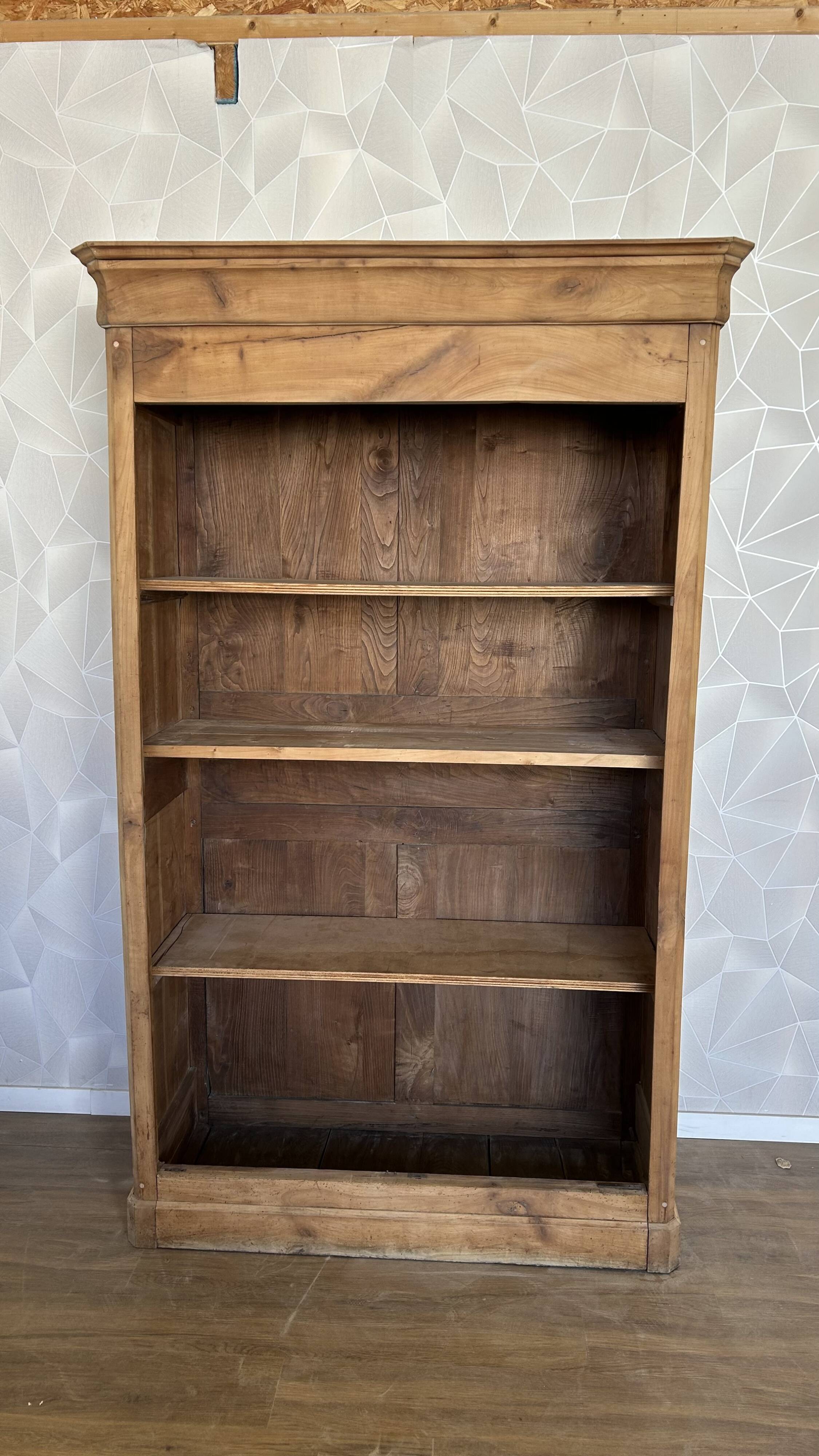 Old solid wood airbrushed wardrobe