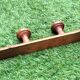 Wall coat holder 4 patères beechwood turned