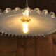Suspension in translucent opaline vintage 1900