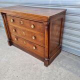 Empire period chest of drawers in light oak