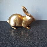 Art deco golden bronze rabbit