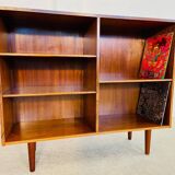 Vintage Danish mid-century retro rosewood bookcase 1960s