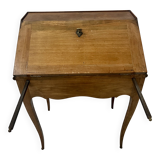 20th century slant-front desk in solid cherry wood