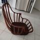 Fauteuil rotin des années 60 ras du sol