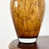 Mouth-blown glass vase.