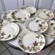 set of 8 dessert plates Terre de Fer Lunéville model Lier XIXth