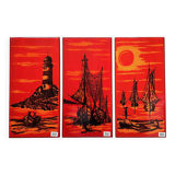 Mid-century wall art, Fat Lava wall plate by Bay Keramik