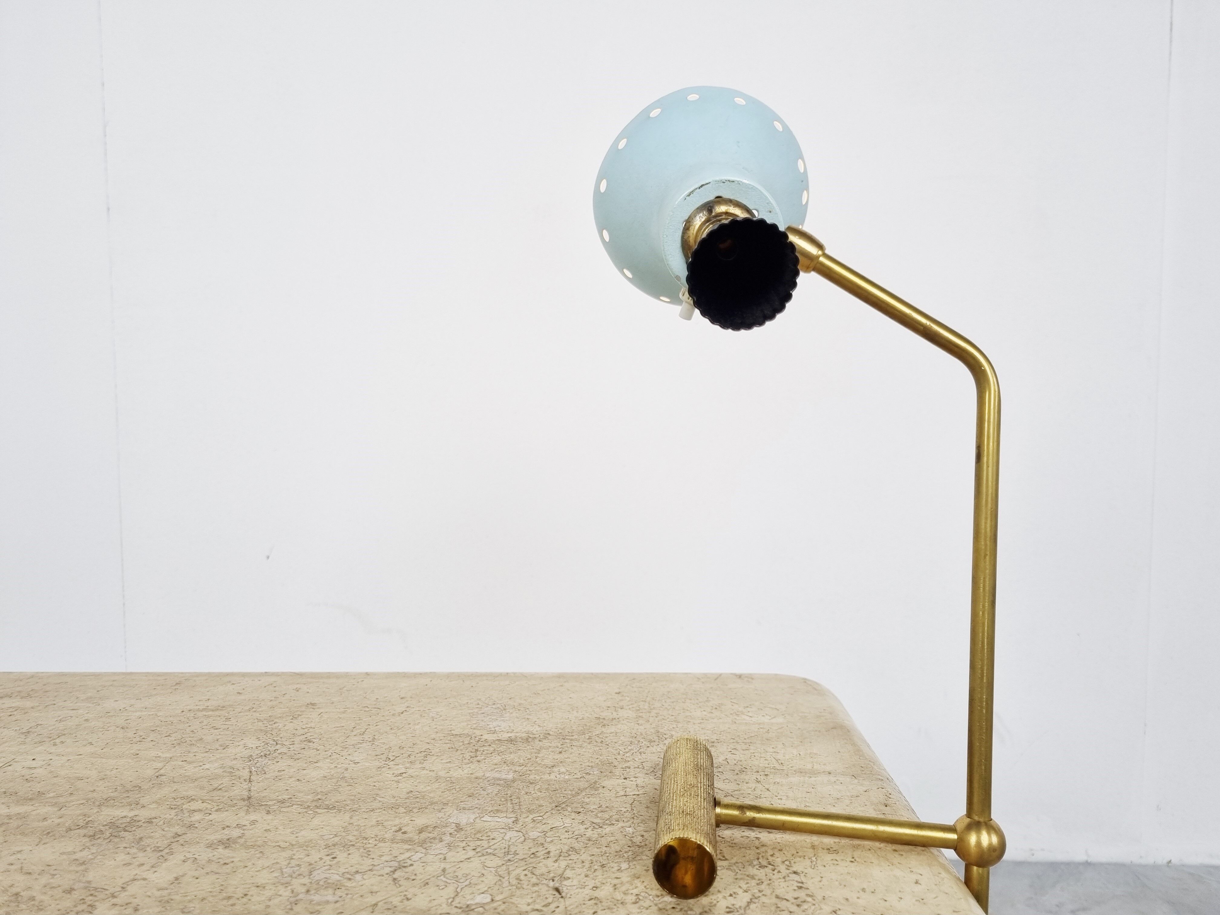 Vintage italian diabolo counter balancing table lamp, 1960s